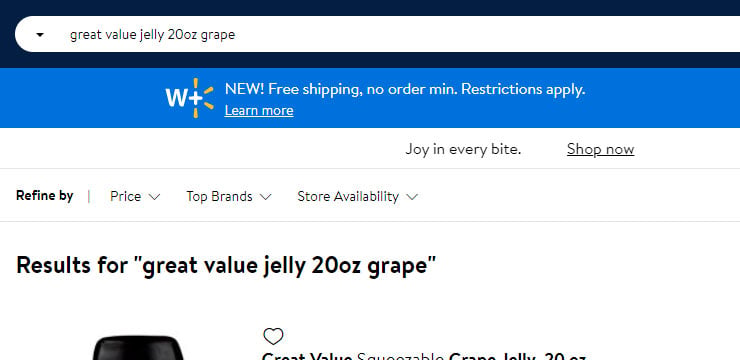Specific Walmart Search Queries