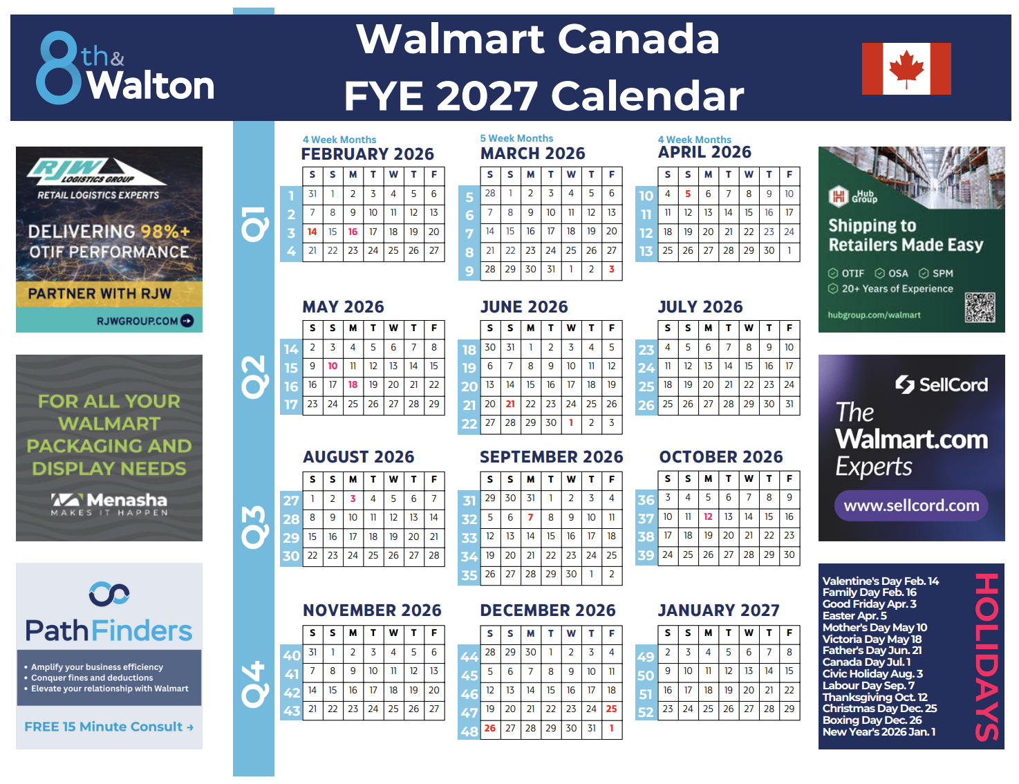 Walmart FYE 2027 Planner - CAN