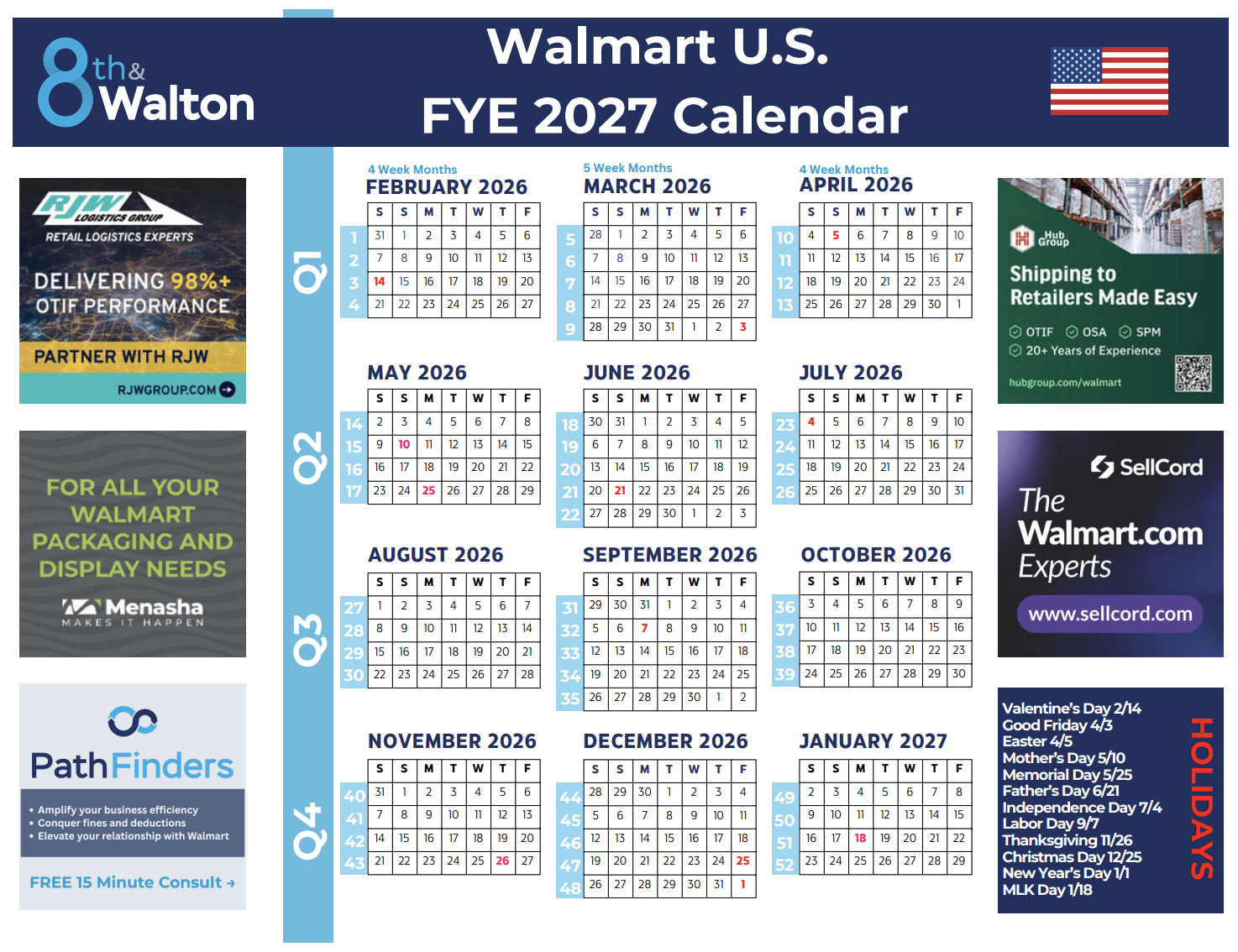 Walmart FYE 2027 Planner - US