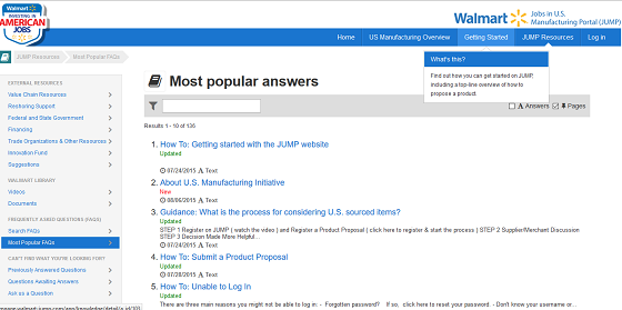 Walmart Supplier Portal - JUMP
