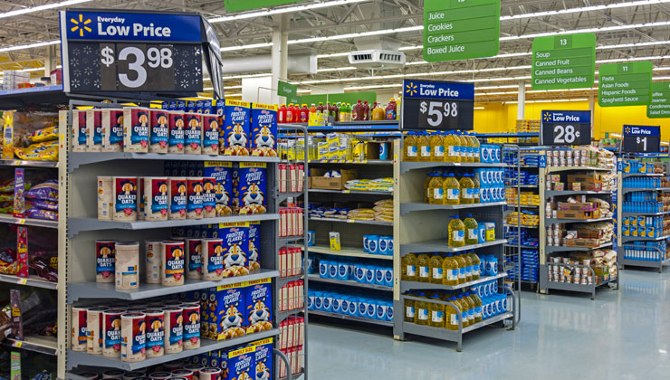 End Cap Displays at Walmart