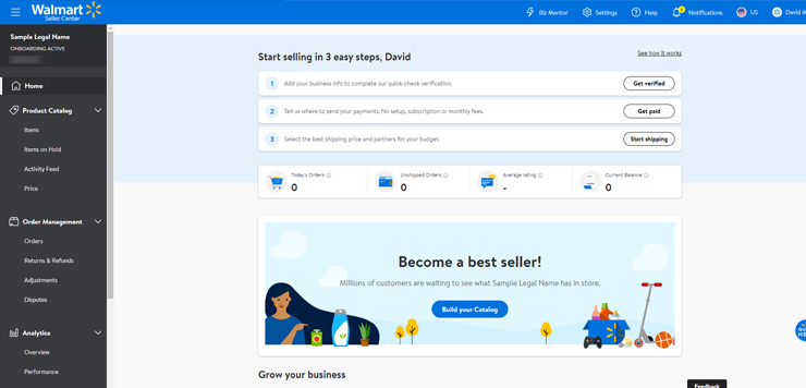 Walmart seller center - Start selling in 3 easy steps