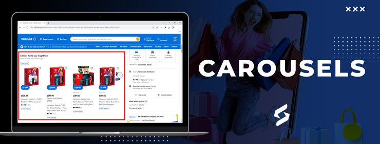 Walmart Connect Carousels Example